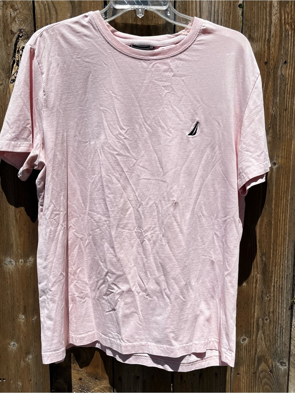 Nautica Light Pink Cotton Short Sleeve Crew Neck Accepting Offers!